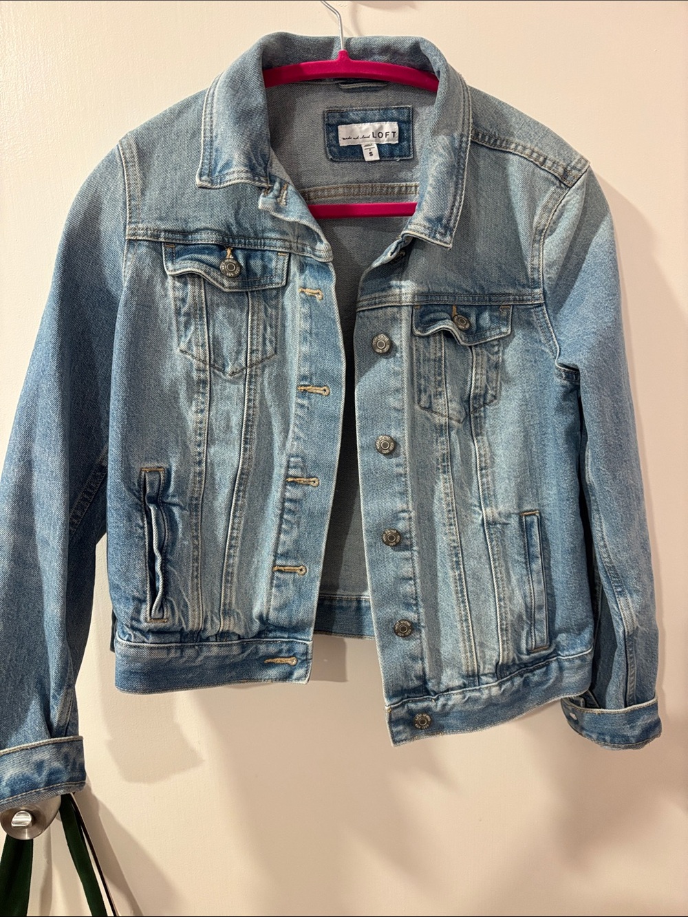 LOFT Women’s Light Blue Denim Jean Jacket
